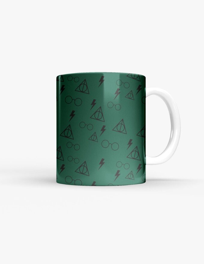 Caneca - Harry Potter - Pattern Verde Dark