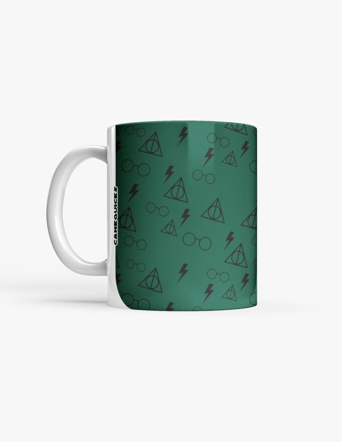 Caneca - Harry Potter - Pattern Verde Dark