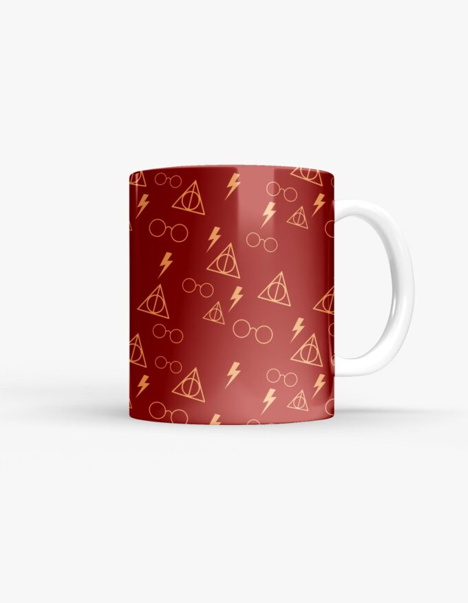 Caneca - Harry Potter - Padrão Vermelho