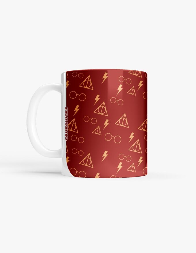 Caneca - Harry Potter - Padrão Vermelho